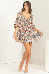 S.Y.K. Boutique Dress Completely Charmed Floral Print Mini Dress