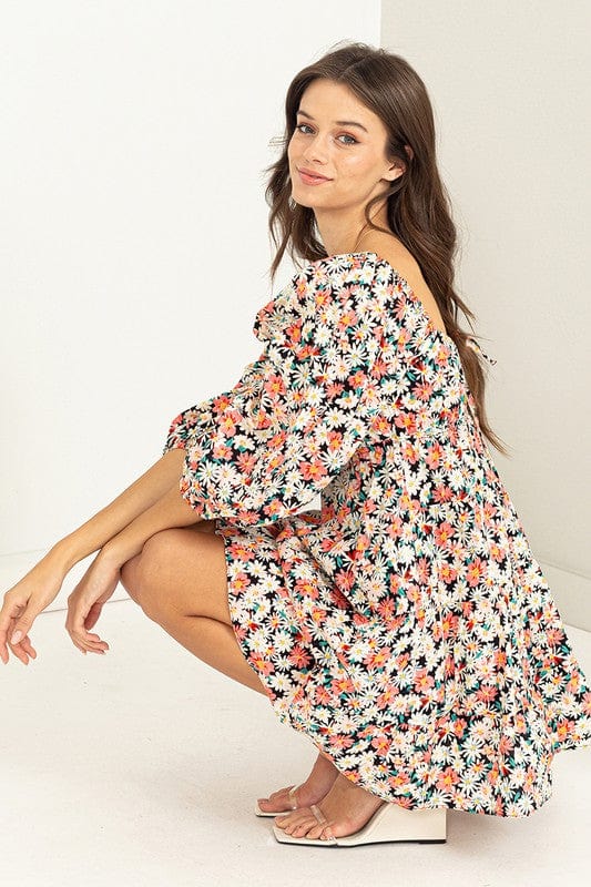 S.Y.K. Boutique Dress Completely Charmed Floral Print Mini Dress