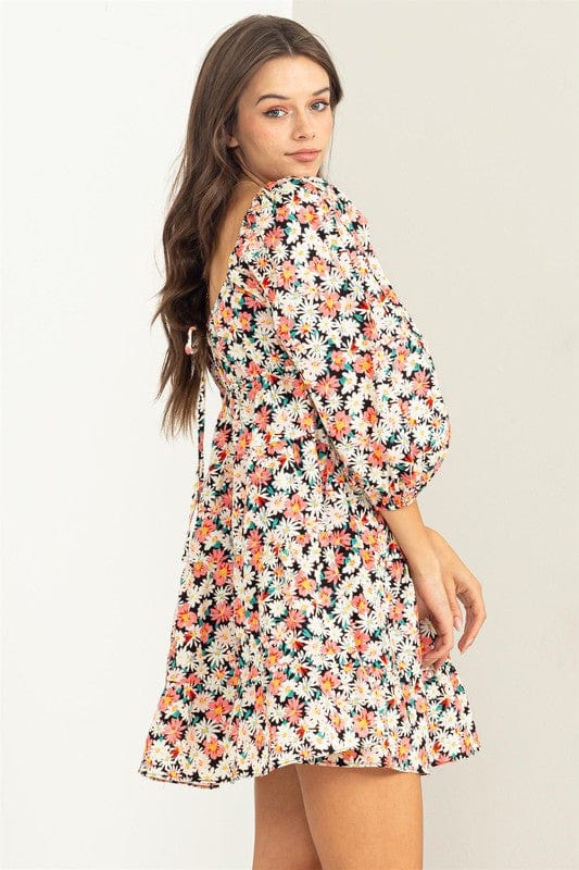 S.Y.K. Boutique Dress Completely Charmed Floral Print Mini Dress