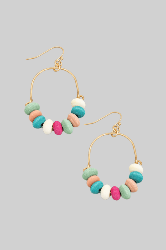 S.Y.K. Boutique earrings O/S Multicolored Oval Earrings