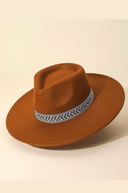 S.Y.K. Boutique Hat O/S Brown Fedora