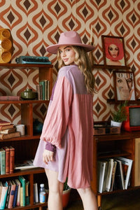 S.Y.K. Boutique Mauve Shirt Dress