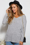 S.Y.K. Boutique sweater Gray Tunic Sweater