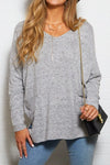 S.Y.K. Boutique sweater Gray Tunic Sweater