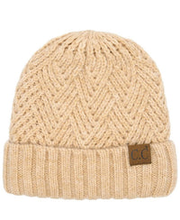 SYK Boutique Beige Stay Warm Beanie