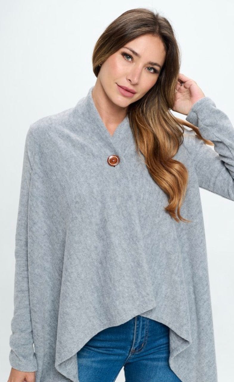 SYK Boutique Heather Gray Cardigan