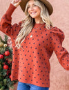 SYK Boutique Pretty In Polka Dot Sweater