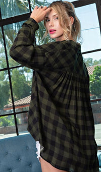 SYK Boutique Thinking of You Olive Flannel