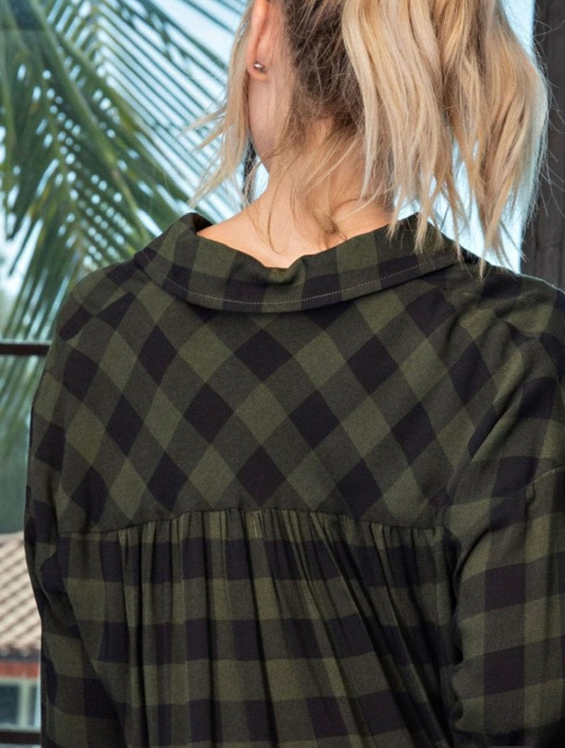 SYK Boutique Thinking of You Olive Flannel